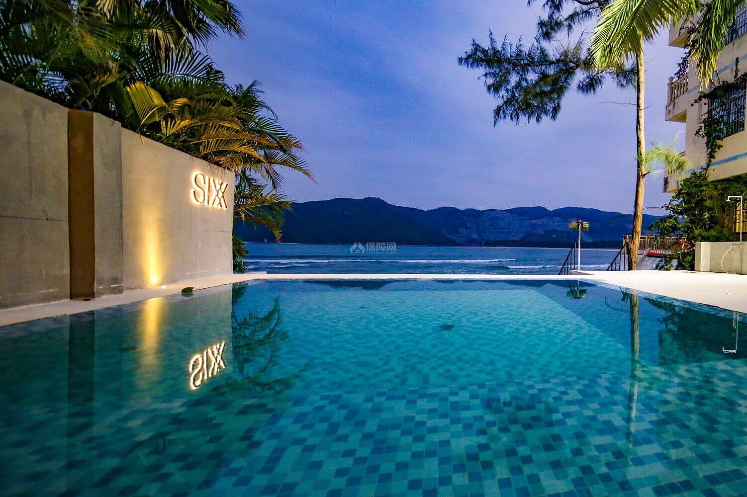 三亚六甲酒店室外泳池设计效果图