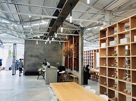空氣圖書館復(fù)合式餐廳內(nèi)部格局設(shè)計(jì)