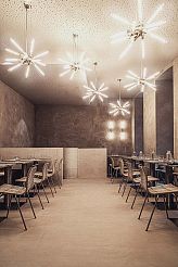 Öfferl面包店用餐空间装修设计效果图