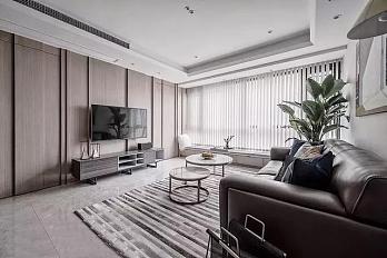 120㎡简约客厅装修效果图