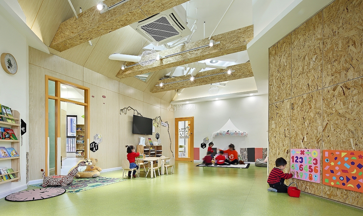 因乐国际儿童成长中心教室装修效果图