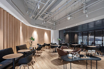 木从久咖啡茶馆用餐处另一侧效果图