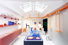 Moustache设计师店展列区整体效果图