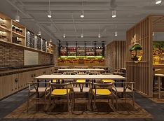 關(guān)中緣餐廳用餐處吊頂設(shè)計(jì)效果圖
