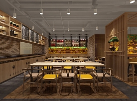 關(guān)中緣餐廳用餐處吊頂設(shè)計效果圖