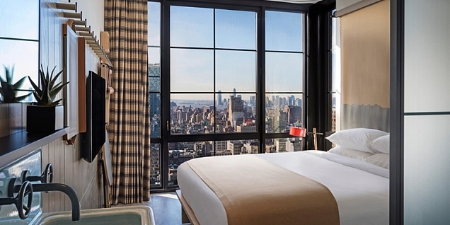 Moxy Chelsea hotel酒店設(shè)計(jì)案例效果圖