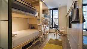 Moxy Chelsea hotel宿舍式客房设计