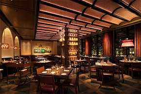 Moxy Chelsea hotel餐厅大厅布置效果图