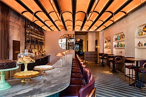 Moxy Chelsea hotel酒吧設(shè)計(jì)效果圖
