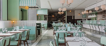 倫敦Lina Stores風(fēng)情餐廳用餐區(qū)整體效果圖