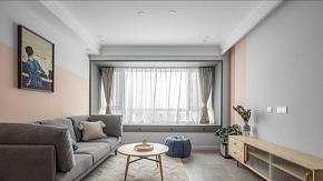115m²北欧风客厅装修效果图