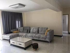 87平北欧复式客厅布艺沙发布置