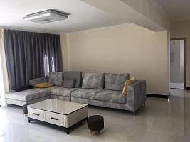 87平北歐復(fù)式客廳布藝沙發(fā)布置
