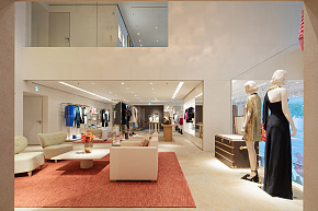 LV首爾旗艦店服裝展示區(qū)整體概覽圖