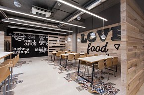 LIDL餐廳用餐處大體裝潢效果圖