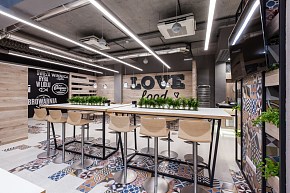 LIDL餐廳小吧臺裝潢設計效果圖