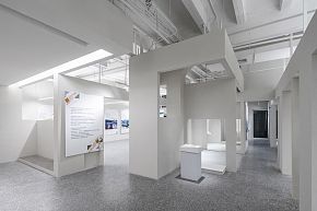 華山路ORIA辦公室之展廊模式下空間構(gòu)造效果圖