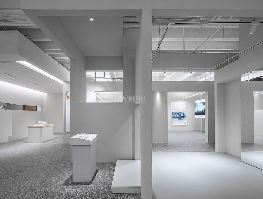 華山路ORIA辦公室之展廊模式下前臺設(shè)計(jì)效果圖