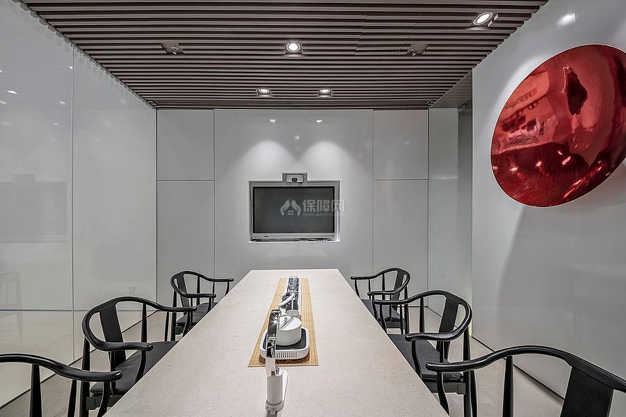 东亚前海证券广州分部之茶室整体装修效果图