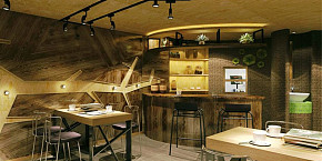 几木咖啡馆工装装修效果图案例
