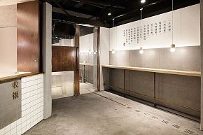 “干了這碗面”店之過道地面裝修效果圖