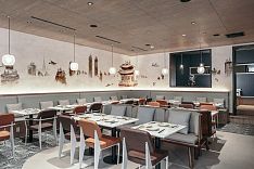 山海餐厅之用餐区座椅布置效果图