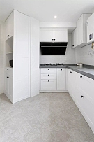 93㎡清新北欧两居之开放式厨房设计效果图