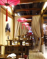 “大囍”川菜馆之大厅灯具细节图