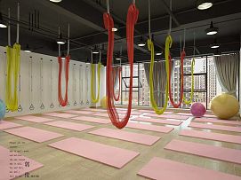 瑜伽館教室布置設(shè)計(jì)效果圖