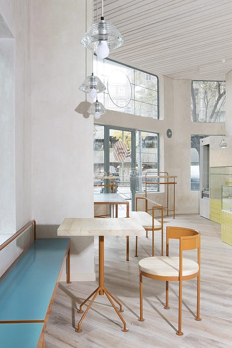 Juana Limón咖啡店之沙发式长椅设计效果图