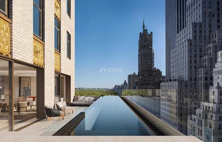 纽约安缦酒店之游泳池设计效果图