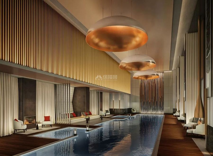 纽约安缦酒店之室内泳池设计效果图