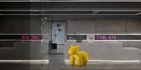 TIME WAR糖果理發(fā)店裝修效果圖案例