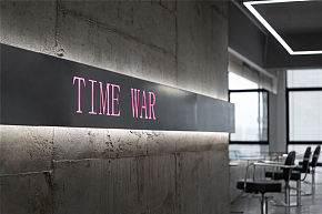TIME WAR糖果理发店之招牌logo设计效果图