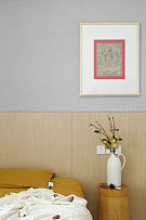 125㎡日式三居之床头装饰画