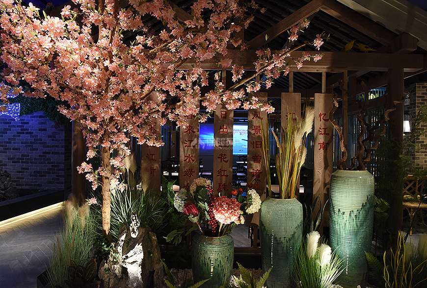 野妹經(jīng)典火鍋店之花卉裝飾區(qū)效果圖