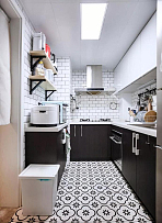 80㎡现代小两居之厨房装潢效果图