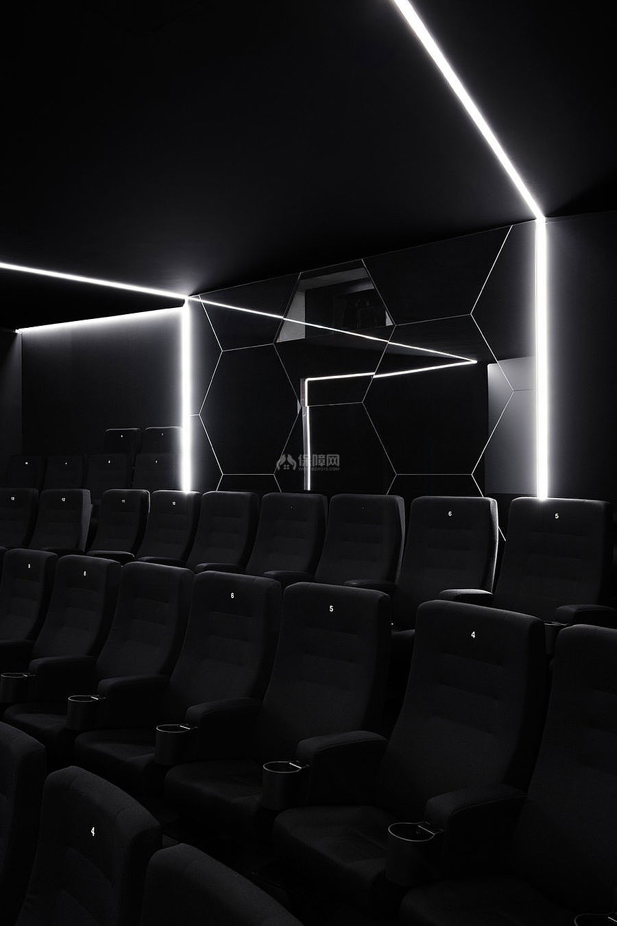 科特布斯影院之影厅座位布置效果图