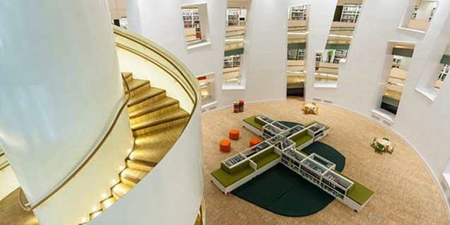 克拉珀姆图书馆工装效果图案例