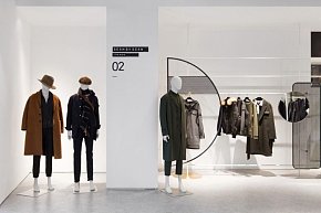 名堂杭州嘉里服裝店展示區(qū)裝修效果圖