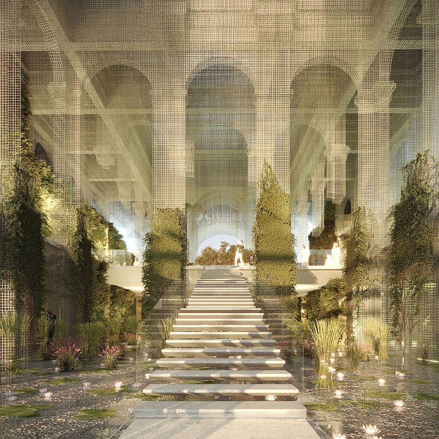 世博会意大利馆之入口空间设计效果图
