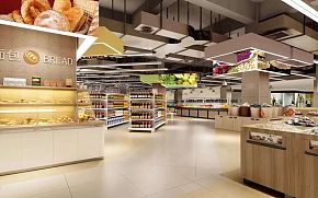 黃山超市食品區(qū)裝修效果圖