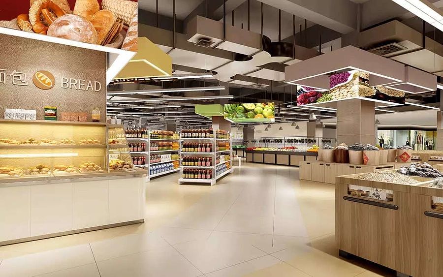 黄山超市食品区装修效果图