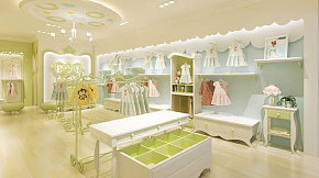 伊卡通童装店展示区设计效果图