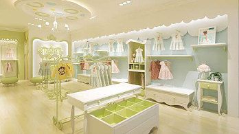 伊卡通童装店展示区设计效果图
