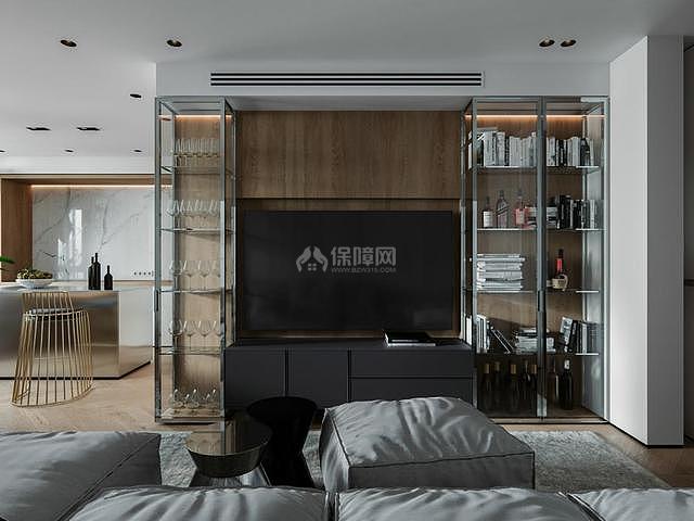 2室1廳電視墻設計效果圖