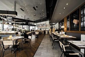 Open Life 时尚餐厅座位布置效果图