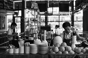 Open Life 時(shí)尚餐廳餐具細(xì)節(jié)圖