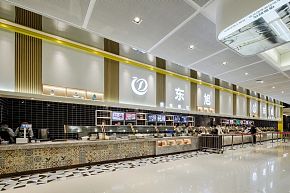 D4員工餐廳餐線區(qū)域裝修效果圖