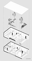 Muxin Studio辦公室軸測圖
